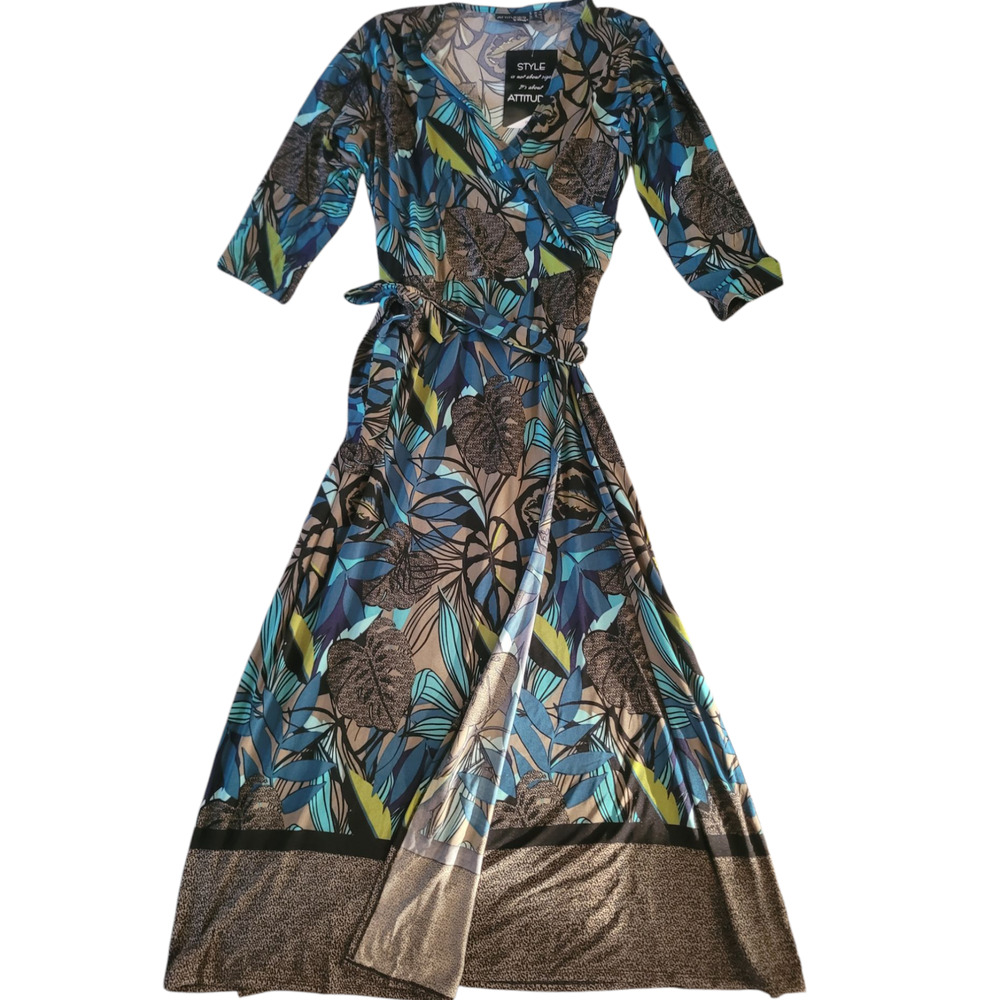 ATTITUDES‎ BY RENEE floral print Maxi dress size XL